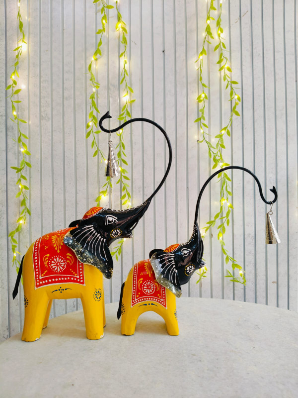 Mother Baby Elephant Set of 2pc