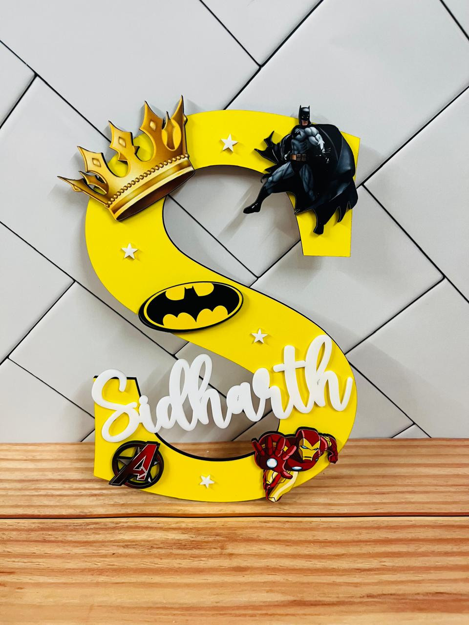 Alphabet Cutout room Name plate