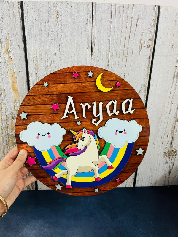 3D Kids Room Name plate