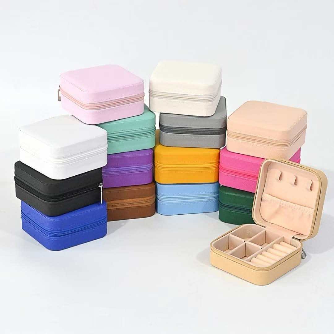 Mini Jewelry Travel Case | PU Leather Necklaces, Rings, Watches, Lipsticks Jewellry Organizer For Women