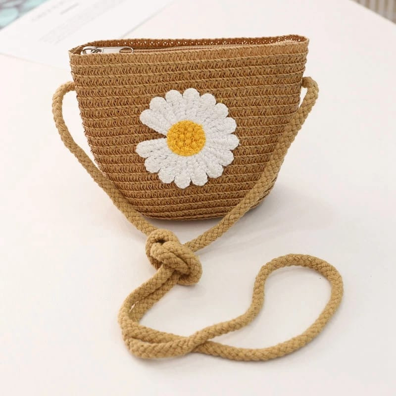 Summer Girls Daisy  Floret Shoulder Bag Handbag Children Messenger Bag