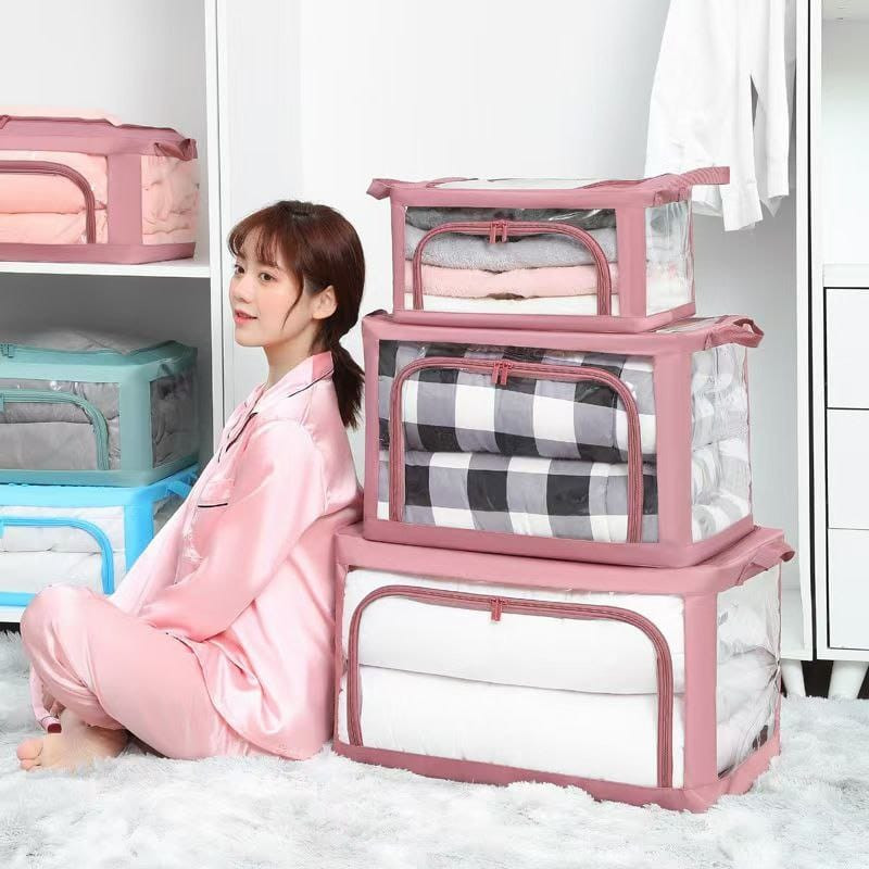 Premium Transparent Storage Bags 66L