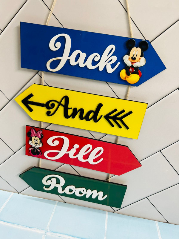 Kids name plate